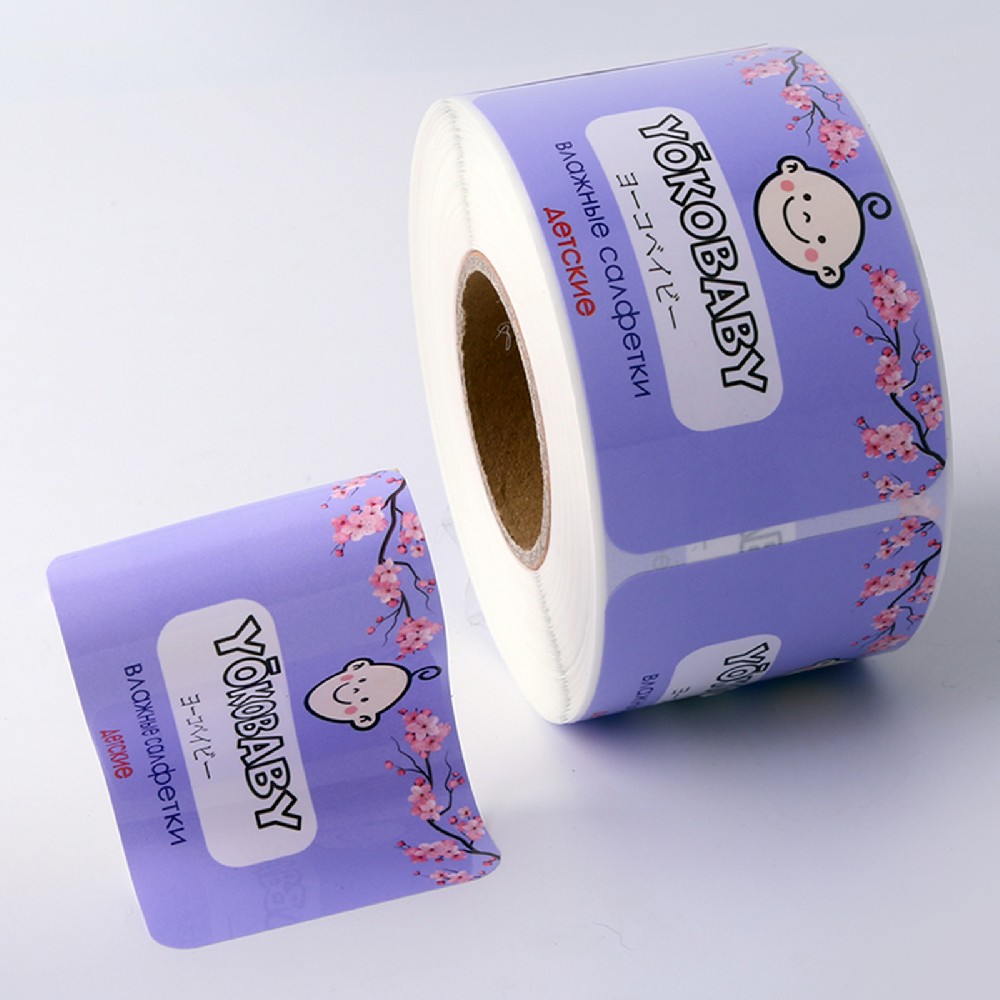 Labelsp Non-removable Labels009 – High-Adhesion Copperplate Paper for Wet Wipe Packaging