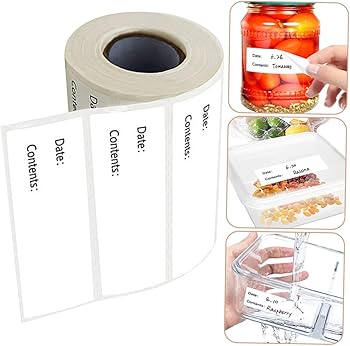 CAXUSD 2 Rolls Removable Food Stickers for Storage Bottle Sticker  Multi-Function Label for School Office : Amazon.co.uk: Stationery & Office  Supplies